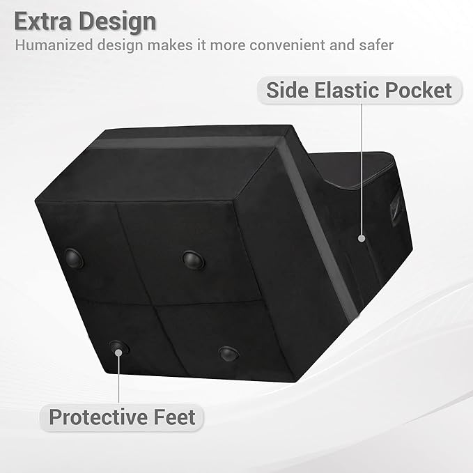 Car Seat Travel Bag - Padded, Comfortable, Durable, Roomy Gate Check Carseat Cover Backpack Fits 3-in-1，Convertible, Booster & Infant Car Seats for Airplane, Airport, Gray-CubbioJoy