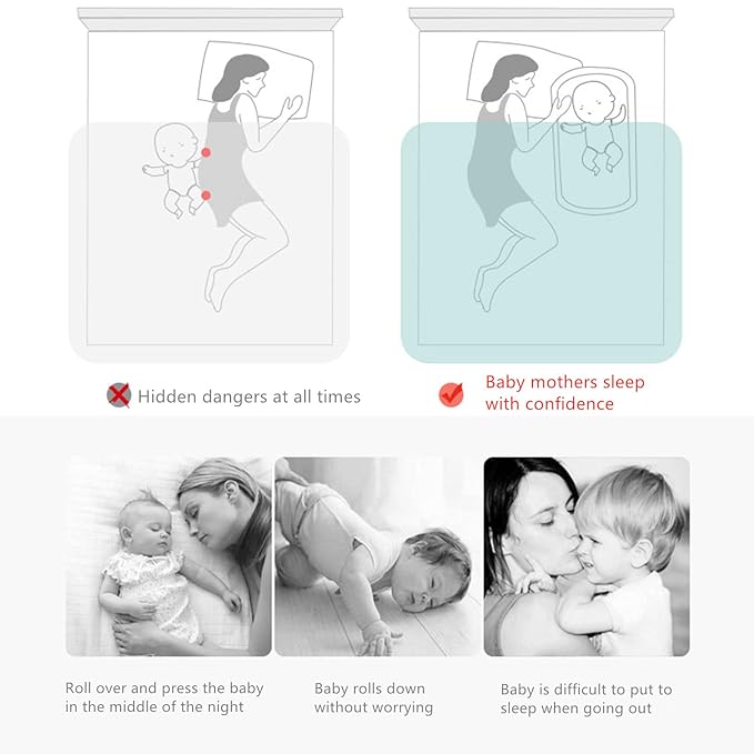 Baby Lounger for Newborn Portable Bag,Baby Nest Play Gym mat with Strap,Newborn Lounger Adjustable Size & Inner Zipper Lengthen Space to 24 Months(Gray Thousand Bird Check)-CubbioJoy