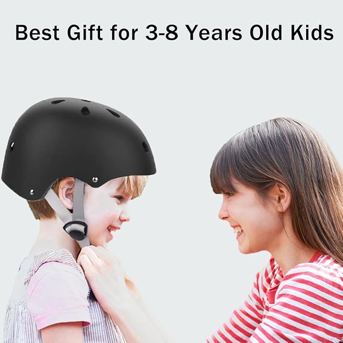 Kids Bike Helmet and Pads Set for Ages 2–14, CPSC Certified Adjustable Helmet with Knee Elbow Wrist Guards, for Skateboard, Scooter, Skating, Rollerblading, Multi-Sport Protective Gear-CubbioJoy