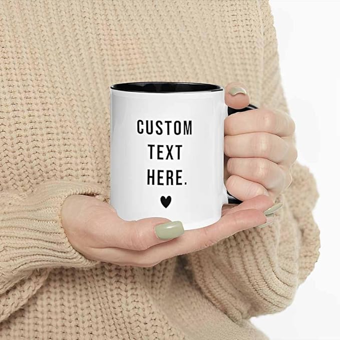 Custom Mug, Personalized Birthday Coffee Mug, Customized 11 Oz Ceramic Mug with Text, Taza Personalizadas for Men Women-CubbioJoy