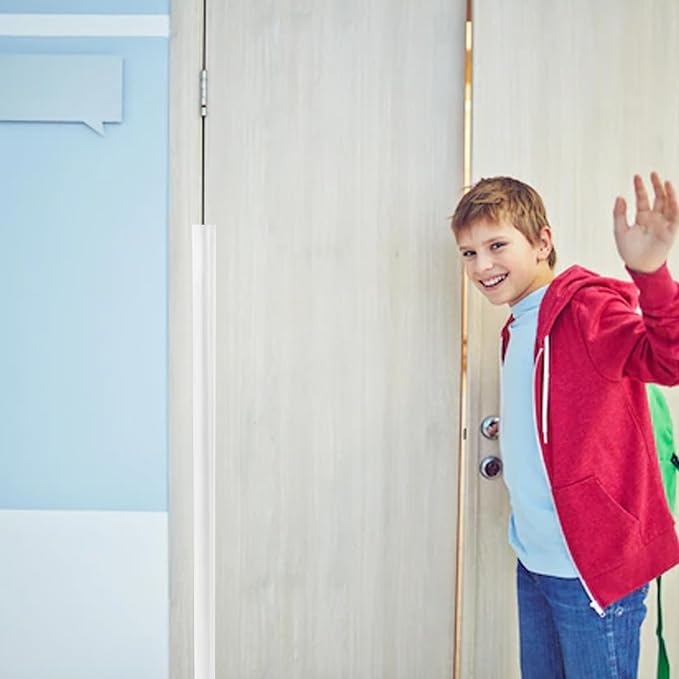 2 PCS Door Pinch Guard for Baby Proofing, Door Protector for Kids Finger Pinch Guard, Door Hinge Cover Door Jam Shield for Child Safety (Frosted 47.24 x 6.69inch)-CubbioJoy