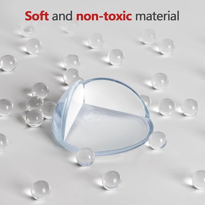 8 Pack Corner Protector Baby, Table Corners, Clear Table Protectors for Furniture, Round Corner Guards, Safety Corner Protectors, Furniture Corner & Edge Safety Bumpers,Baby Proofing-CubbioJoy