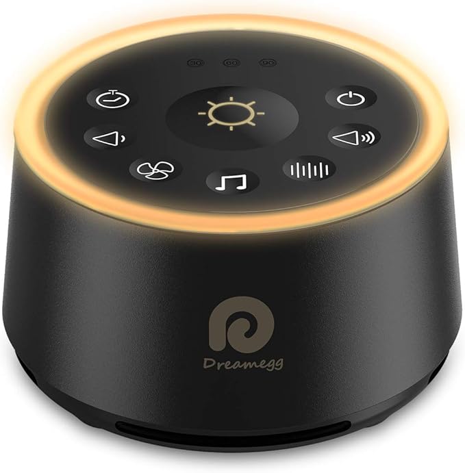 Dreamegg White Noise Machine - Sound Machine for Adult Baby Kid, Noise Machine for Sleeping with 24 Calming Sound, Ambient Nightlight, Continuous or Timer, Loud Sleep Machine for Home Nursery Office-CubbioJoy