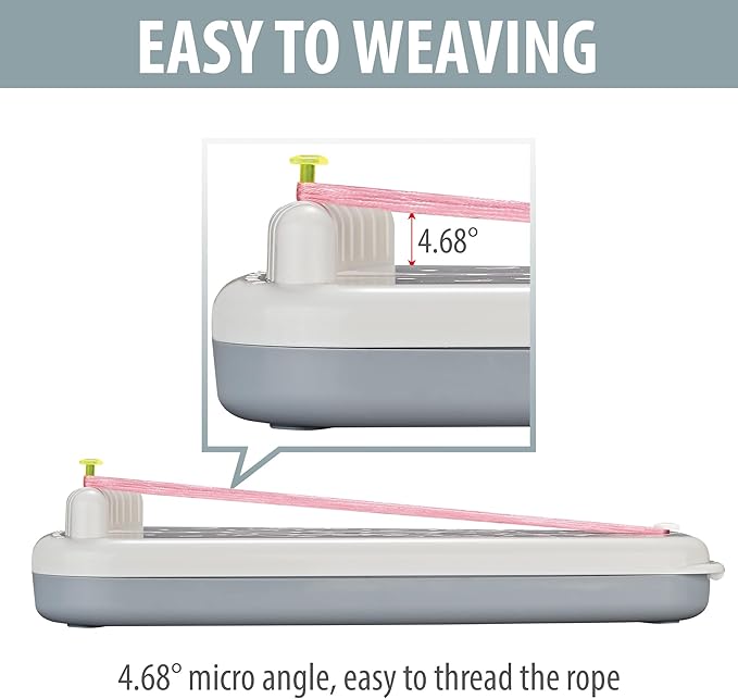 Chilpals Friendship Bracelet Making Kit for Girls,Arts and Crafts for Kids Ages 8-12,Birthday Gifts Ideas for Girl 7 8 9 10 11 Year Old - 2 in 1 Bracelets String Maker Toys Set (White)-CubbioJoy