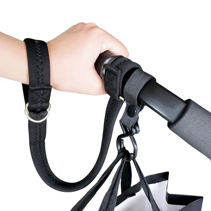 Baby Stroller Pram Wheelchair Safety Wrist Strap or Short Leash for Dog(Black)-CubbioJoy