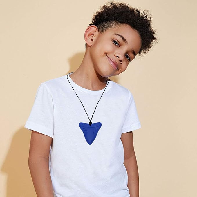 Chew Necklaces for Sensory Kids, 3 Pack Sensory Toys Silicone Chewy Necklace Sensory for Autism, ADHD, Anxiety or Other Special Needs- Reduces Chewing Fidgeting for Boys Girls Adults Chewer-CubbioJoy