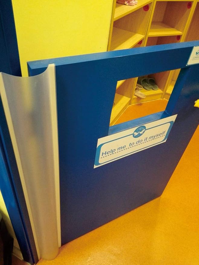 AILUOQI 4 Pack Door Jam Shield Finger Pinch Guard for Baby Proofing, Kids, Hinge Cover Pinch Guard for 90 & 180 Degree Doors Frame & Baby Gate. 47.2" H, 6.7" W-CubbioJoy