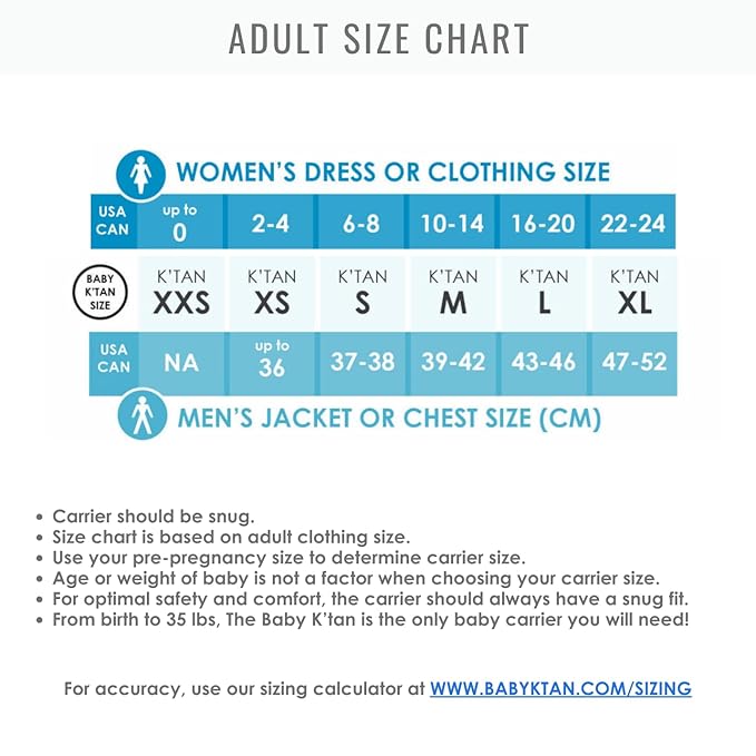 Active Oasis Baby K'tan Baby Carrier Wrap: #1 Easy Pre-Wrapped Baby Sling Gift | Breathable Sport Blend | UVA/UVB Infant Sun Protection | Promotes Safe Hygiene | Newborn up to 35lb (See Size Chart)-CubbioJoy