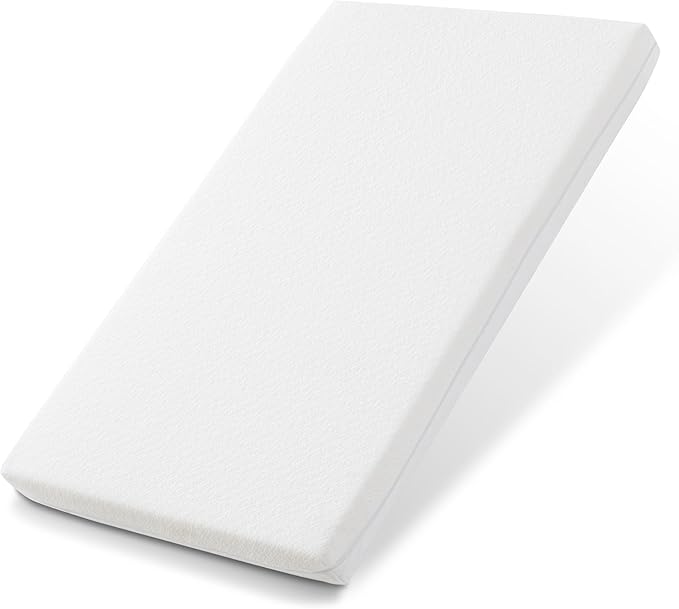 ANGELBLISS Pack and Play Mattress, 38 x 26 Pack N Play Mattress for Baby and Toddlers, Gel Memory Foam Mattress with Removable Cover, Dual Side Premium Playpen Mattress, BM-01-CubbioJoy