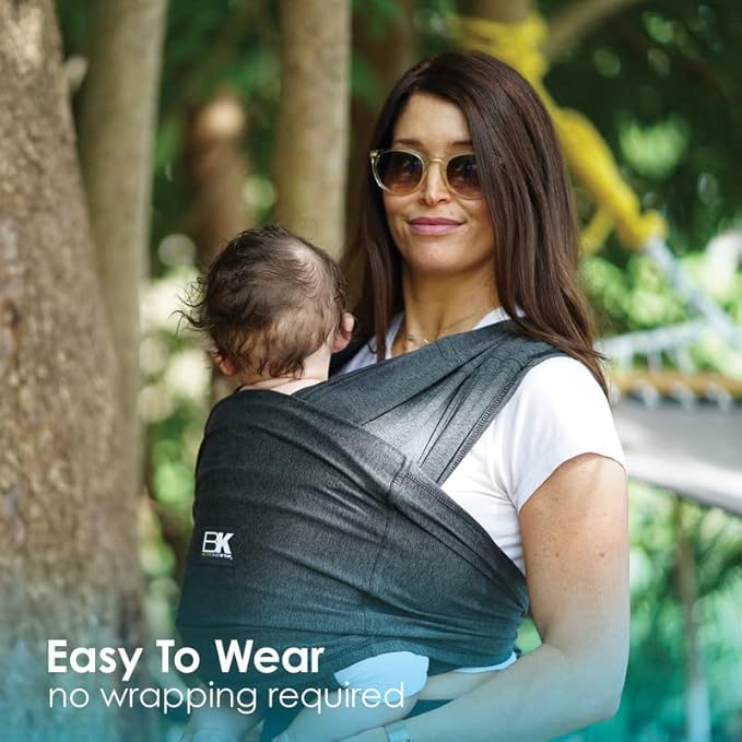 Active Yoga Baby K'tan Baby Carrier Wrap: #1 Easy Pre-Wrapped Baby Sling | Soft Yoga Fabric | UVA/UVB Infant Sun Protection | Breathable Quick Drying | Newborn to Toddler up to 35lb (See Size Chart)-CubbioJoy