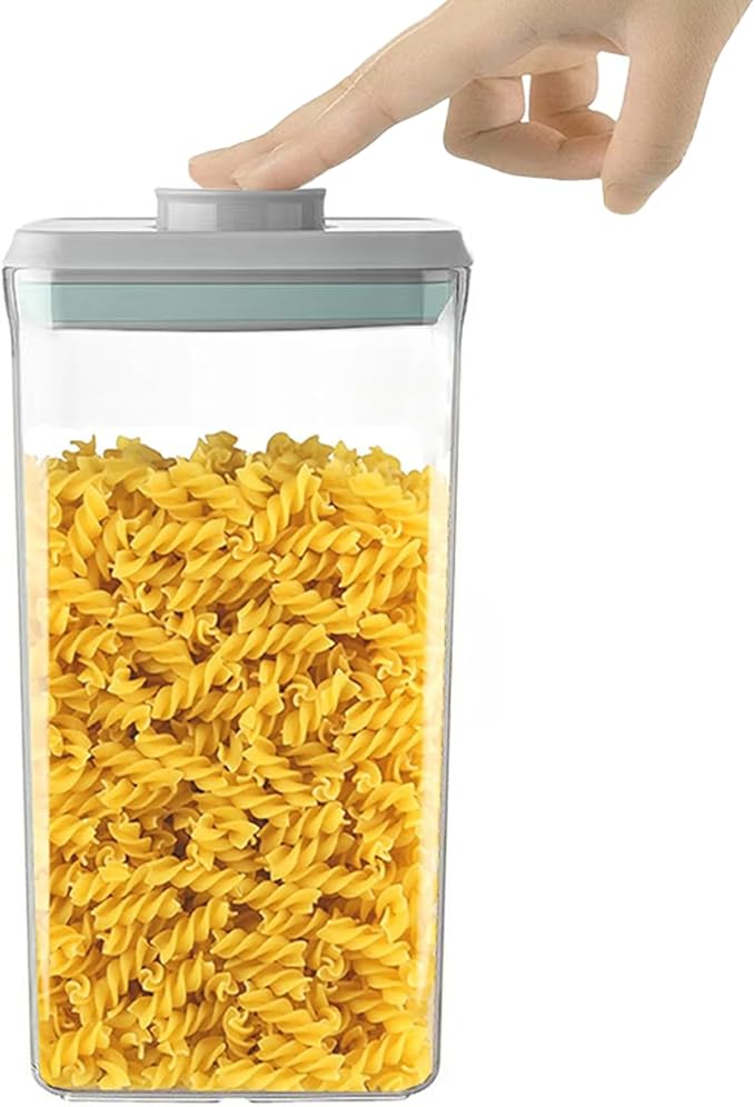 Airtight Food Storage Container - 2.1qt / 2050ml Rectangle Pop Containers With Lids, Bpa Free for Spaghetti Cereal Flour Rice Kitchen Organizer-CubbioJoy