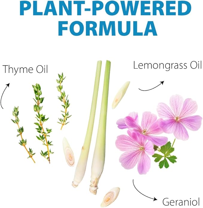 Insect Shoo Spray - Insect Repellent Spray - Pet and Kid Safe Ant, Mosquito, and Spider Repellent for Indoor/Outdoor Use - Lemongrass, Thyme, Geraniol Powered Bug Control for Home-CubbioJoy