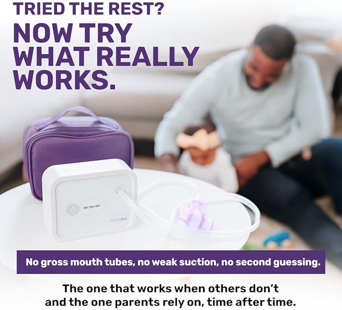 Dr. Noze Best - NozeBot | Electric Baby Nasal Aspirator | Hospital Grade Suction | Nose Sucker and Nasal Vacuum | Safe for Infants and Toddlers (Mild to Severe Congestion - The Original NozeBot)-CubbioJoy