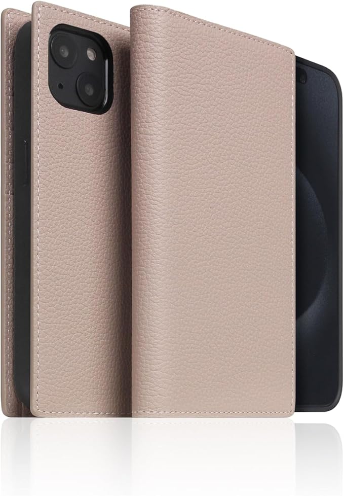 D8 Full Grain Leather Wallet Case for iPhone 15 - [2-in-1] Handcrafted Detachable Diary Style with Magnetic MagSafe Back Cover, Gift Box Included (Light Cream)-CubbioJoy