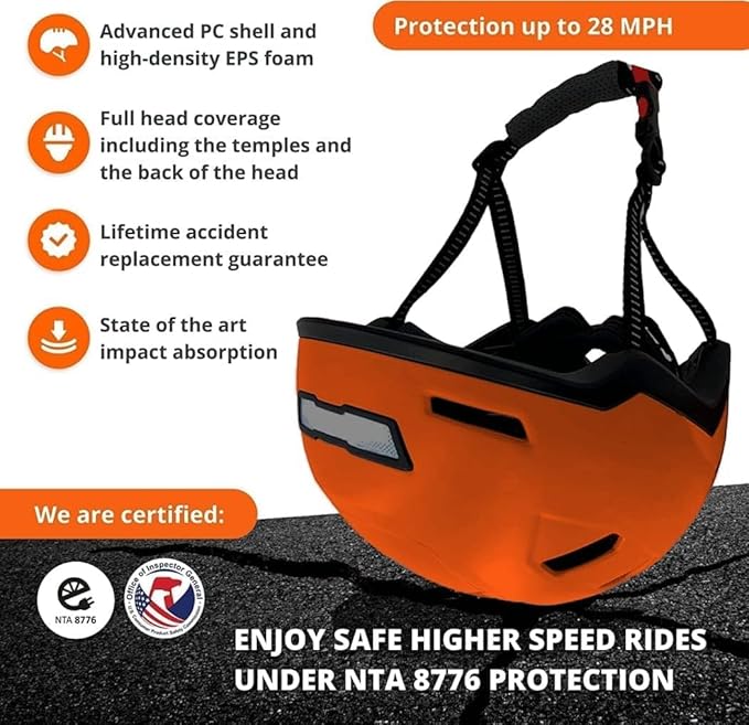 Kid Bike Helmets for Boys and Girls | Fit Head 51-54cm Circumference | CPSC & NTA-8776 Dual Certified | Multi-Sport Helmets with LED Lights, Magnetic Buckle, Detachable Visor-CubbioJoy