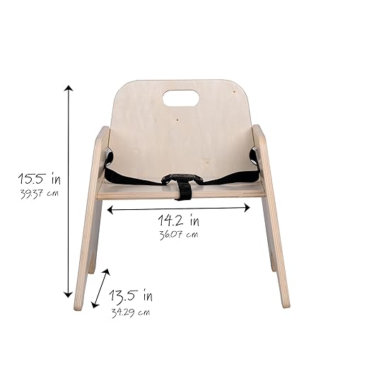 Children’s Factory Toddler Chair with Strap, Baby Activity Seat, Toddler Feeding Chair, 9" H Seat-CubbioJoy