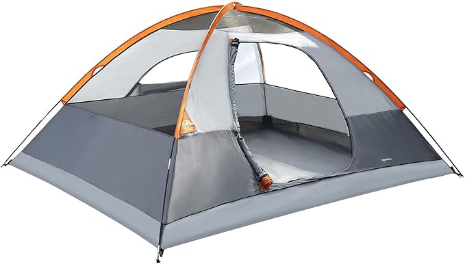 Amazon Basics Camping Tent, 3-Season Dome Design with Rainfly-CubbioJoy