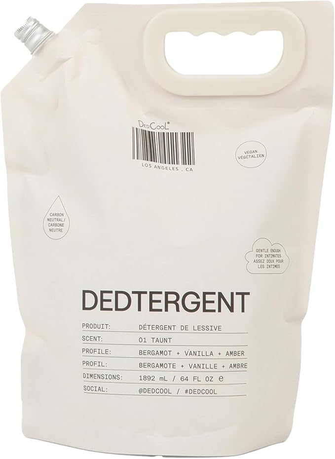 DedCool Liquid Laundry Dedtergent | 01 Taunt | Luxurious Long-Lasting Signature Scent Detergent | Effective Stain Removal | Infused with Natural Essential Oils | Non-Toxic | 120 Washes | 64 fl oz-CubbioJoy
