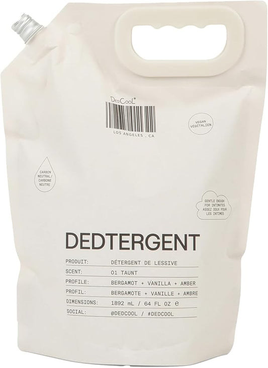 DedCool Liquid Laundry Dedtergent | 01 Taunt | Luxurious Long-Lasting Signature Scent Detergent | Effective Stain Removal | Infused with Natural Essential Oils | Non-Toxic | 120 Washes | 64 fl oz-CubbioJoy