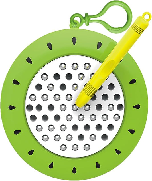 1PCS Kiwi Magnetic Drawing Board for Kids & Toddlers with Beads and Magnet Stylus Pen - Magnetic Travel Toy for Airplane & Car Ride Activities for Kids-CubbioJoy