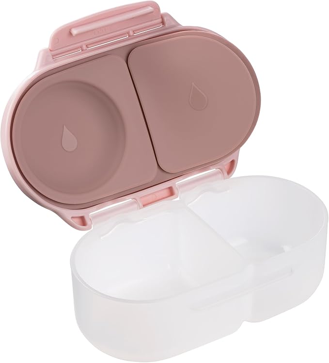 b.box Snack Containers for Kids, Toddler Snack Box Container, Reusable Small Bento Box for Lunch, School & Travel, Leak Proof, BPA free, Dishwasher Safe, Ages 4 months+ (Blush Crush, 12oz capacity)-CubbioJoy