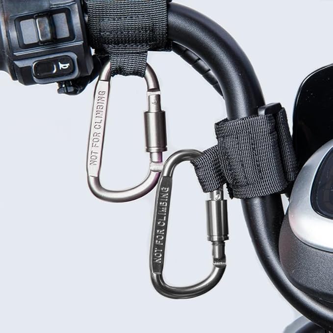 4 Pcs Baby Stroller Hook, Carry 30 lbs per Stroller Carabiner Clip, Adjustable Baby Stroller & Car Seat Hook for Hanging Diaper Bag, Wheelchair,Golf cart, Shopping and Pet Cart-CubbioJoy