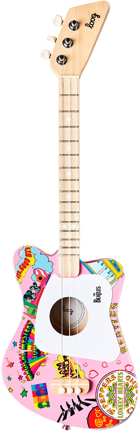 Beatles + Loog Mini Acoustic Guitar for Kids Toddler Children Ages 3+-CubbioJoy