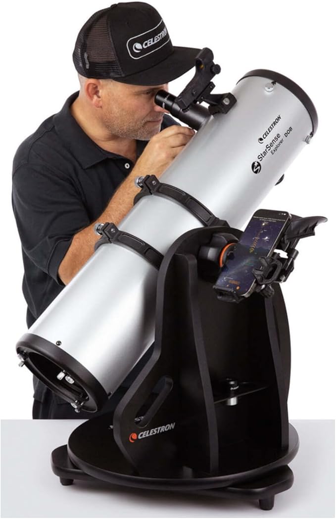 Celestron StarSense Explorer 150AZ App-Enabled Telescope – 150mm Tabletop Dobsonian with Smartphone Dock & StarSense App – iPhone & Android Compatible – Easy-to-Use for Beginners-CubbioJoy