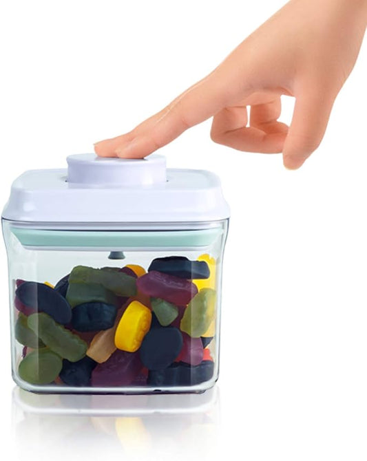 BopTop (1pc - 850ml) Airtight Food Storage Container – Mechanical Silicone Seal Canister - BPA-Free - 0.85Qt-CubbioJoy