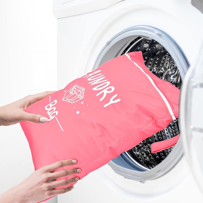 2 Pcs Large Travel Laundry Bag Waterproof Wet Dry Bag Washable Dirty Clothes Bag Bathing Suit Workout Bag for Gym Clothes Laundry Wet Clothes Swimming Yoga-CubbioJoy