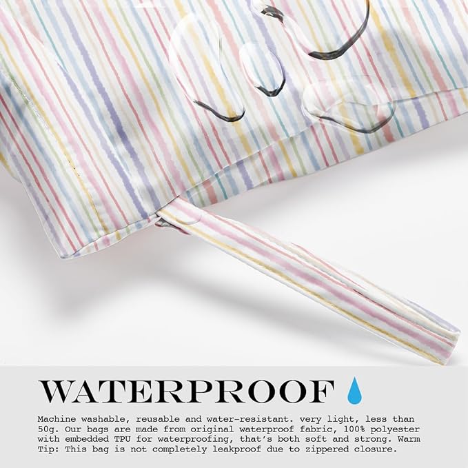 Wet Bag, Wet Dry Bag, Wet Bag for Swimsuit, Travel, Beach, Pool, Diapers, Dirty Yoga Gym Clothes, Makeup Bag, Waterproof Tropical Palm Leaves Decor Jungle Palm Leaf Favors-CubbioJoy