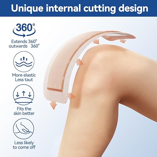 Dimora Silicone Ultra Absorbent Dressing Pads - Adhesive Wound Bandage with Gentle Border, Waterproof Soft Gauze for Post Surgical and Bed Sore Exudate Management 4"X 8" 10 Packs-CubbioJoy