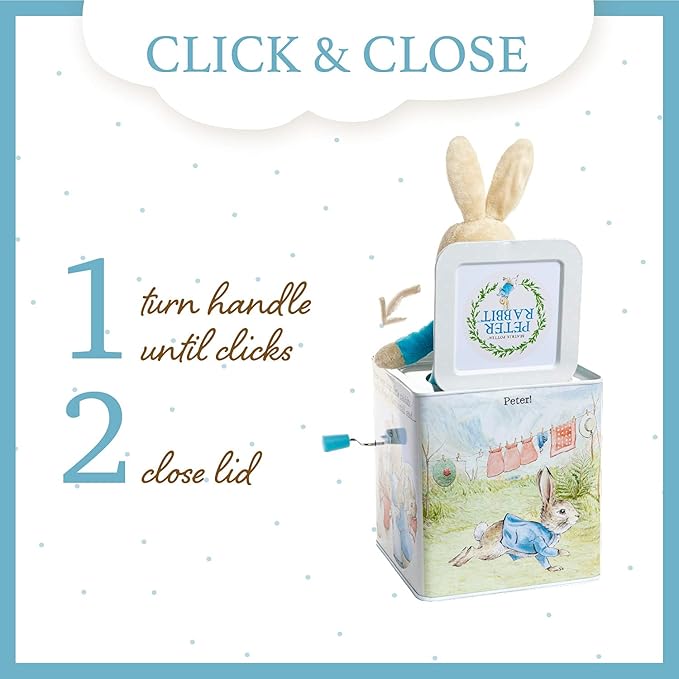 Beatrix Potter Peter Rabbit Jack-in-The-Box, Multi-colored, Standard-CubbioJoy