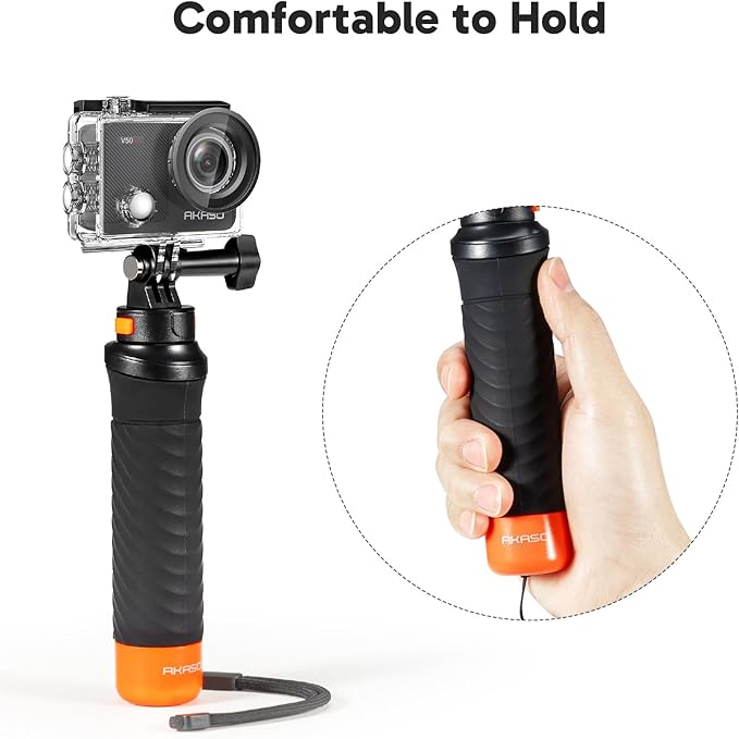 AKASO V50X Native 4K30fps WiFi Action Camera with EIS Touch Screen 4X Zoom 131 feet Waterproof Camera Support External Mic Remote Control (with Floating Hand Grip and Carry Bag)-CubbioJoy