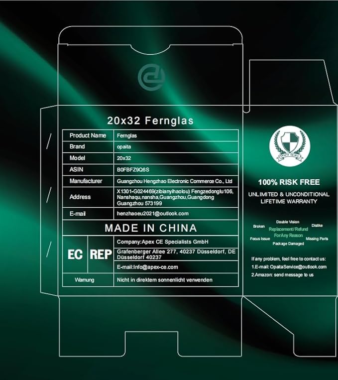 Compact Binoculars for Adults High Powered - OPAITA 20x32 Small Binoculars for Adults Kids with Low Light Vision for Hunting Cruise Ship Travel Concert Hiking Blue-CubbioJoy