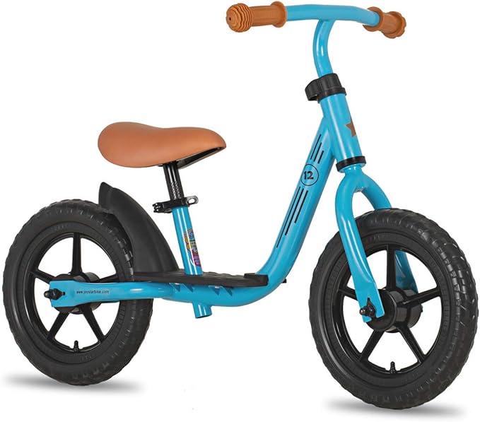 JOYSTAR 10"/12" Toddler Balance Bike for Girls & Boys, Ages 18 Months to 5 Years, Kids Push Bike with Footrest & Adjustable Seat Height, First Birthday Gifts for 2-5 Boys Girls-CubbioJoy
