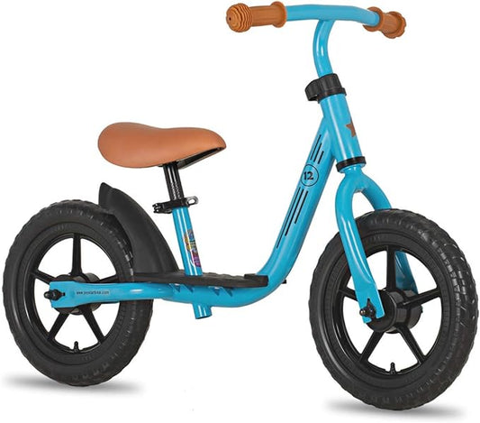 JOYSTAR 10"/12" Toddler Balance Bike for Girls & Boys, Ages 18 Months to 5 Years, Kids Push Bike with Footrest & Adjustable Seat Height, First Birthday Gifts for 2-5 Boys Girls-CubbioJoy