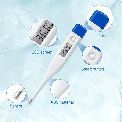 Berrcom Digital Thermometer for Adults, Kids, and Babies, Oral Rectal Underarm Medical Thermometer with Fever Alarm and C/F Switchable-CubbioJoy