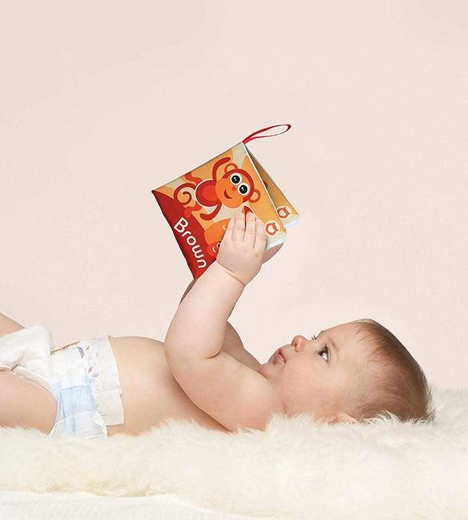 Cloth Books for Babies (Set of 9) - Color Recognition Series. Soft Books for Babies. Touch and Feel Crinkle Paper. Baby Learning Toys/Educational Toys for 3 Months to 4 Years Old-CubbioJoy