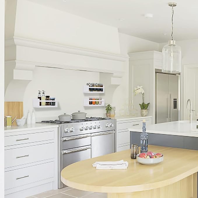 AZSKY Floating Bookshelf for Kids Room White Nursery Shelves Picture Ledge Wall Shelves for Bathroom Decor Kitchen Spice Rack Book Shelf Photo Organizer for Baby Nursery Décor 16 Inch Set of 3-CubbioJoy