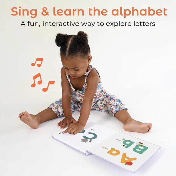 Cali's Books Alphabet Book for Toddlers 1-3 - Learn ABC, Musical Books for Kids, Interactive Talking Baby Toddler Sound Book, Educational Song Learning Toys, Singing and Speech Music Toy for Babies-CubbioJoy