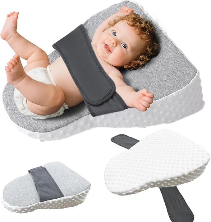 Baby Reflux Pillow for Infant Support Cushion,Pillow for Sleeping/Feeding, Soft Cotton Cover, Bedroom, Stroller, Detachable-CubbioJoy