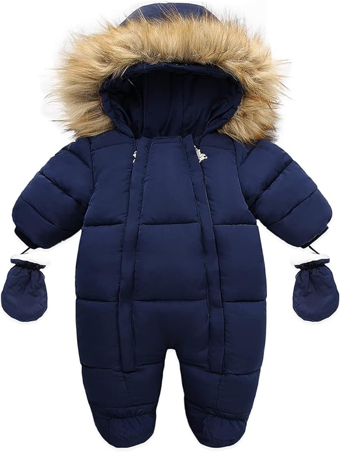Baby Girl Winter Snowsuit Toddler Jacket Clothes For Boy Infant Jumpsuit Hoodied-CubbioJoy