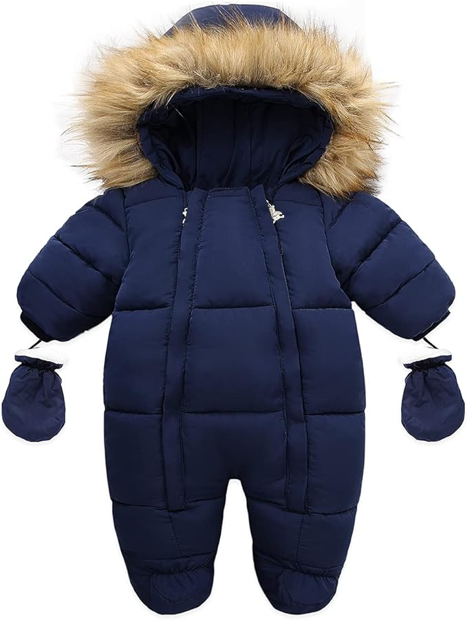 Baby Girl Winter Snowsuit Toddler Jacket Clothes For Boy Infant Jumpsuit Hoodied-CubbioJoy