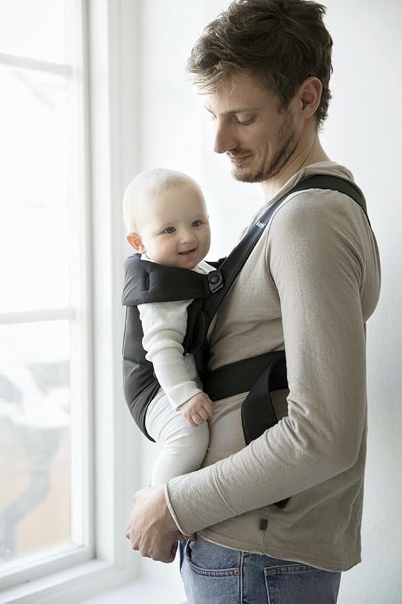 BabyBjörn Baby Carrier Mini, Cotton, Black-CubbioJoy
