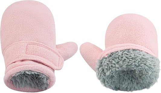 BAVST Baby Toddler Winter Mittens Girls Warm Fleece Lined Gloves Kids Sherpa Lined Mittens for Boys-CubbioJoy