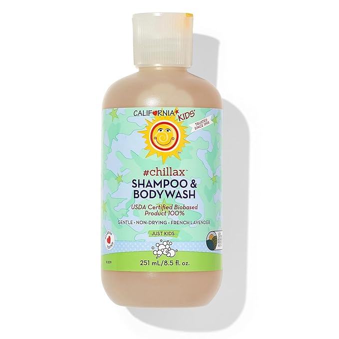 California Kids Shampoo + Body Wash | Chillax Lavender Body Wash | Gentle Skin Care for Kids + Teens | 100% Plant-Based | Hypoallergenic | 8.5 oz-CubbioJoy