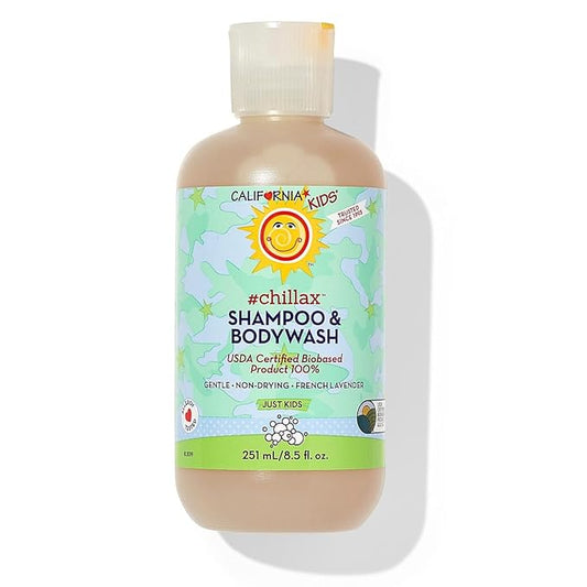 California Kids Shampoo + Body Wash | Chillax Lavender Body Wash | Gentle Skin Care for Kids + Teens | 100% Plant-Based | Hypoallergenic | 8.5 oz-CubbioJoy