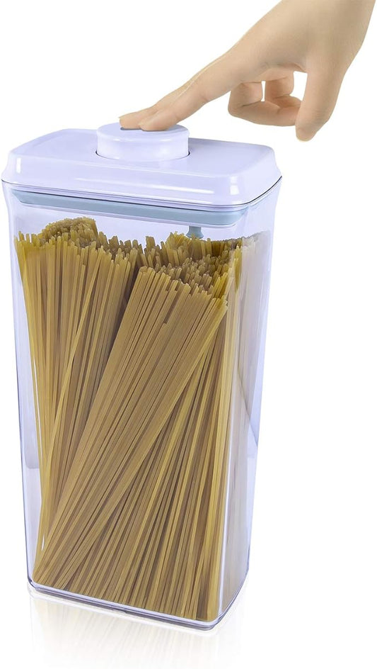 BopTop (1pc - Spaghetti/Cereal) Airtight Food Storage Container – Mechanical Silicone Seal Canister - BPA-Free - 3.3Qt-CubbioJoy