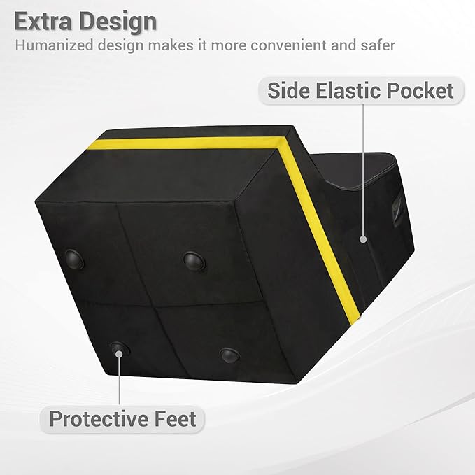 Car Seat Travel Bag - Padded, Comfortable, Durable, Roomy Gate Check Carseat Cover Backpack Fits 3-in-1，Convertible, Booster & Infant Car Seats for Airplane, Airport, Yellow-CubbioJoy